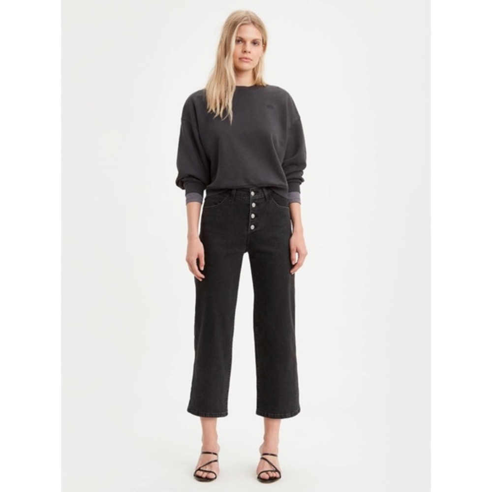 Levi’s Mile High Cropped Wide Leg Jeans 26